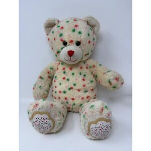 Build A Bear Workshop Christmas Sugar Cookie Bear Plush Cream 2012 16 inch